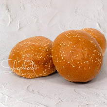Load image into Gallery viewer, Brioche Burger Rolls with Sesame 6 Pack 480g