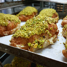 Load image into Gallery viewer, Pear, Rhubarb &amp; Pistachio Croissant 4 Pack 960g
