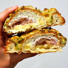Load image into Gallery viewer, Pear, Rhubarb &amp; Pistachio Croissant 4 Pack 960g
