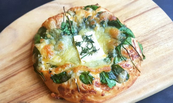 Wilted Spinach and 3 Cheese Pizzetta (Box of 4)